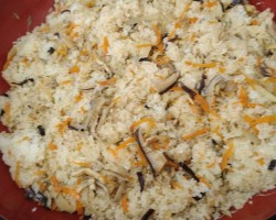 おいしい五目御飯ができました